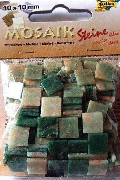 Galeria Hobby, mozaika kamyczki marmurkowe, zielona, 10-10 mm