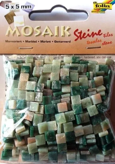 Galeria Hobby, mozaika kamyczki marmurkowe, zielona, 5-5 mm