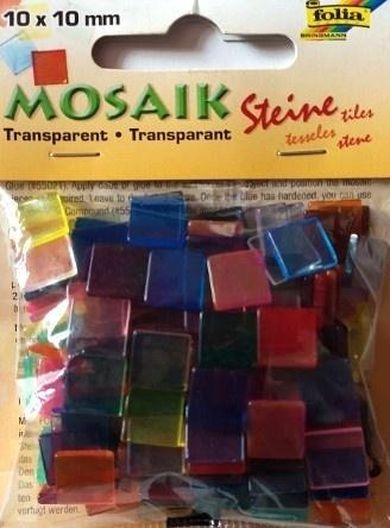 Galeria Hobby, mozaika kamyczki, transparentne, 10-10 mm, 190 szt.