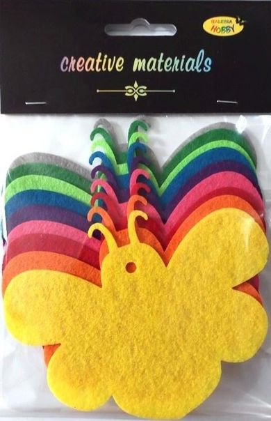 Galeria Hobby, pszczółki z filcu, 11,5x, 8 cm, 9 szt.