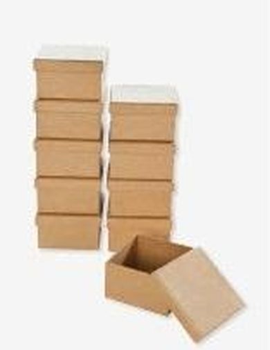 Galeria Hobby, pudełko kwadratowe, naturalne, 7,5-7,5-4,5 cm