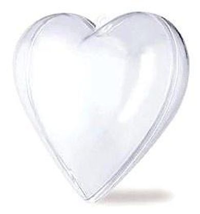 Galeria Hobby, Serce transparentne, 10 mm, 5 szt.