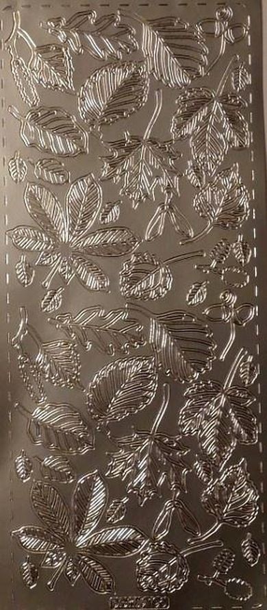 Galeria Hobby, stiker ażurowy, srebrny, 10-23cm