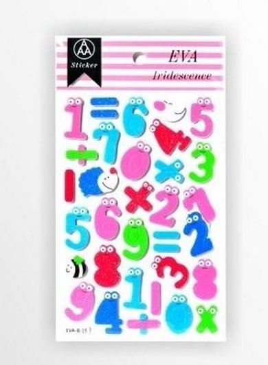 Galeria Hobby, stiker z elementami z pianki z lekkim brokatem