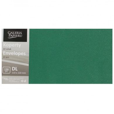 Galeria Papieru, koperta DL, zielona, Mika, 10 szt.