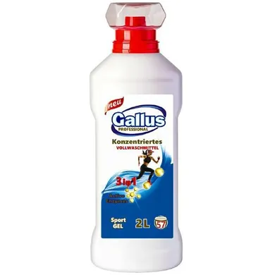 Gallus Professional, żel do prania 3w1, 57 prań, sport, 2l