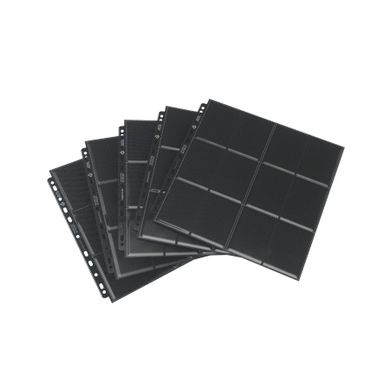 Gamegenic, 24-Pocket Pages Sideloading, koszulki do segregatora, czarne, 10 szt.