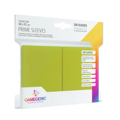 Gamegenic, Prime CCG Sleeves, 66-91 mm, koszulki na karty, limonkowe, 100 szt.