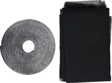 Garden Life, moskitiera okienna, poliester, taśma rzep, czarna, 130-150 cm