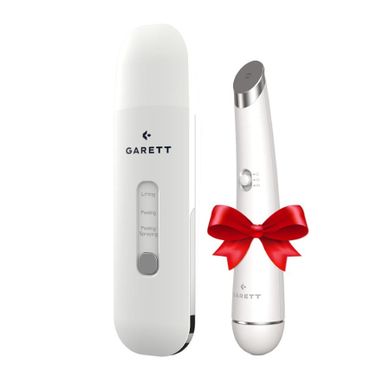 Garett Beauty, zestaw: Breeze Scrub, biały + Glow Eye, biały