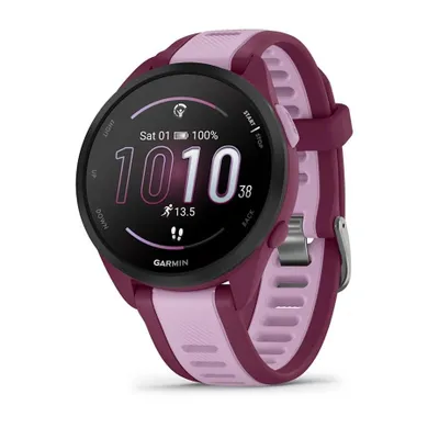 Garmin, Forerunner 165, zegarek sportowy, AMOLED 43mm, liliowy