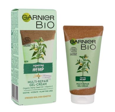 Garnier, bio multi-naprawczy krem-żel do twarzy na dzień i noc, reparing hemp, 50 ml