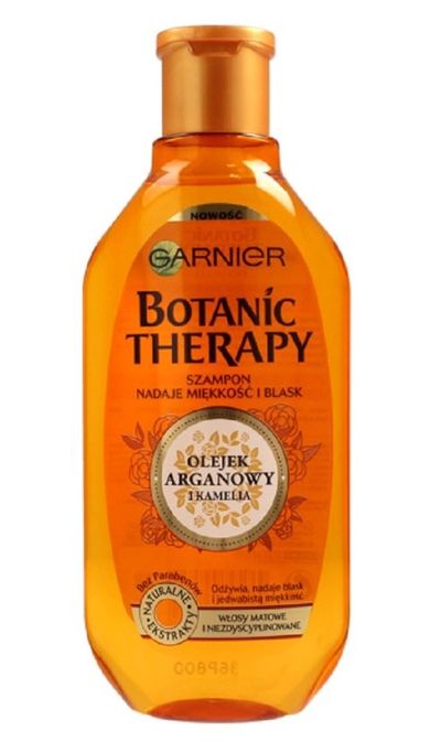 Garnier, Botanic Therapy, szampon nadaje miękkość i blask, olejek arganowy i kamelia, 250 ml
