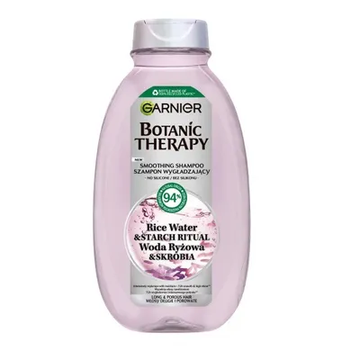 Garnier, Botanic Therapy, szampon wygładzający do włosów długich i porowatych, woda ryżowa i skrobia, 400 ml