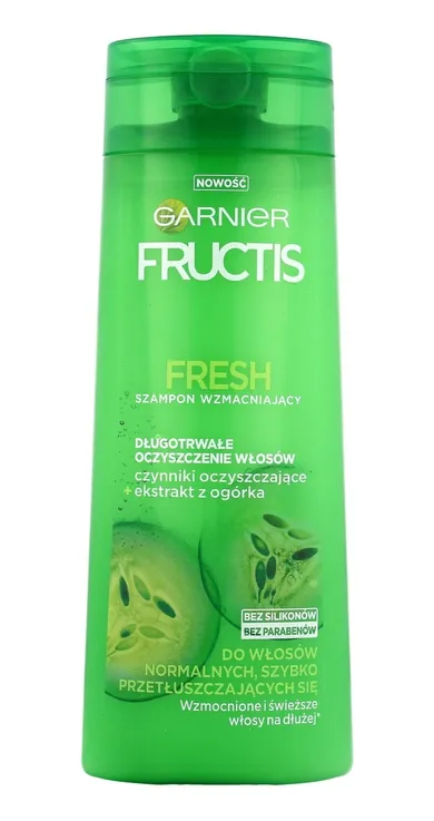 Garnier Fructis Fresh, szampon do włosów oczyszczający, 250 ml