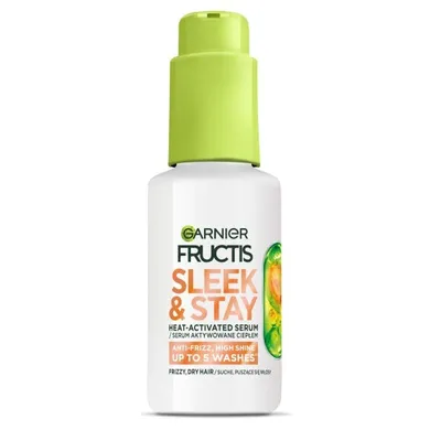 Garnier, Fructis Keratin, Sleek & Stay, serum do włosów suchych i puszących się, 50 ml