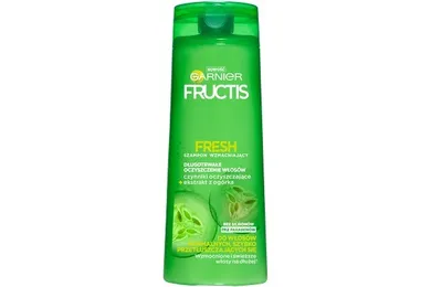 Garnier Fructis, szampon wzmacniający do włosów normalnych, szybko przetłuszczających się, 400 ml