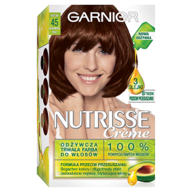 Garnier, Nutrisse Creme, farba do włosów, 45 mahoniowy kasztan