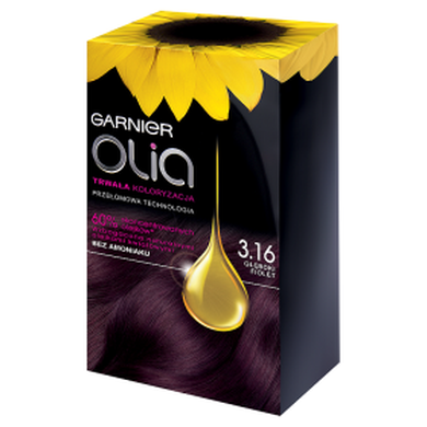Garnier, Olia, farba do włosów, 3.16 głęboki fiolet