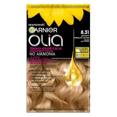 Garnier, Olia, farba do włosów nr 831 złocisty popielaty blond