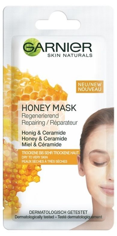 Garnier, Skin Active, odżywcza maseczka z miodem do skóry suchej i bardzo suchej, 8 ml