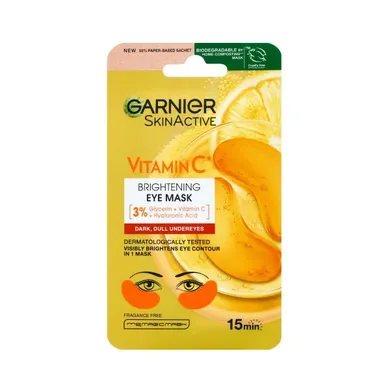 Garnier, Skin Active, rozświetlające płatki pod oczy - 3% vitamin c, 5g