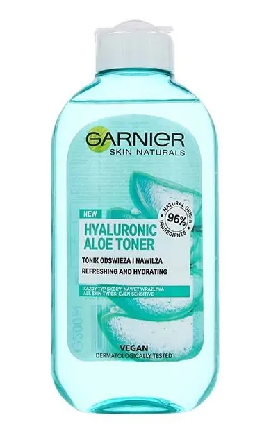 Garnier, Skin Naturals Hyaluronic Aloe, toner odświeżający, 200 ml