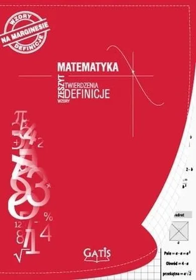 Gatis, zeszyt A4, 56 kartek, kratka, Matematyka, 1 szt.