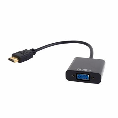 Gembird, adapter, A-HDMI-VGA-03, czarny, 0,15m