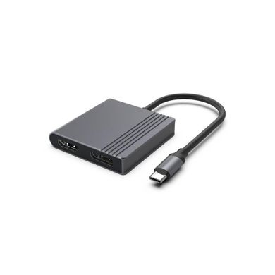 Gembird, adapter, USB-C/HDMI i DP, 4K 60Hz, czarny