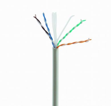 Gembird, kabel sieciowy, UTP, kat. 6, CCA ECA,szary, 305m