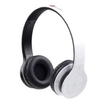 Gembird, słuchawki nauszne Bluetooth z mikrofonem BHP-BER-BK, białe