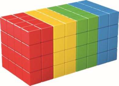 Geomag, Magicube, Bulk, kostki magnetyczne, 128 elementów