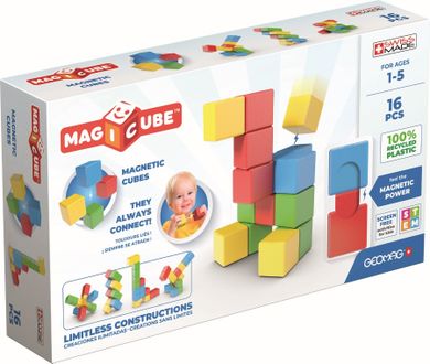 Geomag, Magicube, Try me, klocki magnetyczne, 16 elementów
