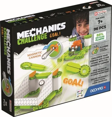 Geomag, Mechanics Challenge Goal, konstrukcyjne klocki magnetyczne, 96 elementów