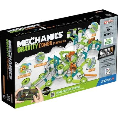 Geomag, Mechanics Gravity, Combo Starter Set, konstrukcyjne klocki magnatyczne, 153 elementy