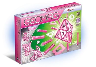 Geomag, Pink, konstrukcyjne klocki magnetyczne, 68 elementów