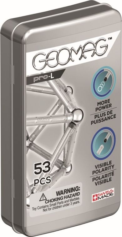 Geomag, Pro-L, Pocket, konstrukcyjne klocki magnetyczne, 53 elementów