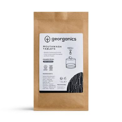 Georganics, Activated Charcoal, naturalne tabletki do płukania jamy ustnej, 720 tabletek