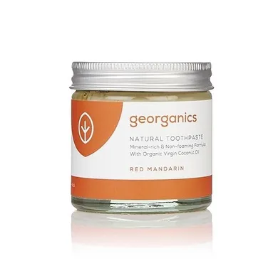 Georganics, Mineralna pasta do zębów w słoiku, Red Mandarin, 60 ml