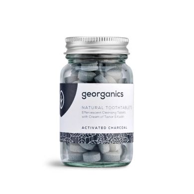 Georganics, naturalne tabletki do mycia zębów, Activated Charcoal, 120 tabletek
