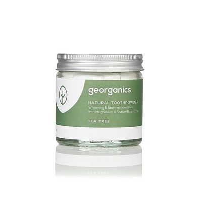 Georganics, Proszek do czyszczenia zębów, Tea Tree, 60 ml
