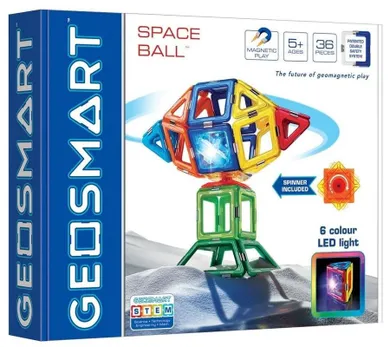 GeoSmart, SpaceBall, klocki magnetyczne, zestaw konstrukcyjny, 33 elementy