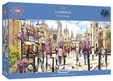 Gibsons, Cambridge, Anglia, panorama, puzzle, 636 elementów