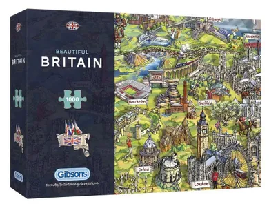 Gibsons, Piękna Brytania, puzzle, 1000 elementów