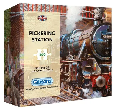 Gibsons, Stacja kolejowa w Pickering, Anglia, puzzle, 500 elementów