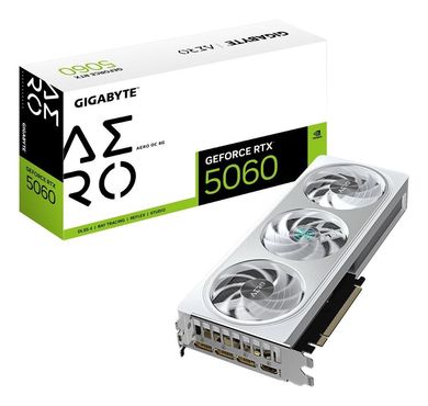 Gigabyte, GeForce RTX 5060 AERO OC 8G GDDR7, karta graficzna, 3DP/HDMI