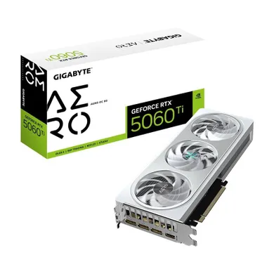 Gigabyte, GeForce RTX 5060 Ti AERO OC 8GB 128BIT GDDR7, karta graficzna, HDMI/3DP