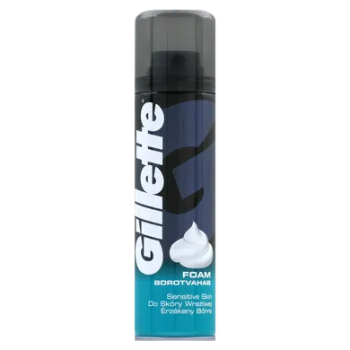 Gillette, Classic Sensitive, pianka do golenia, 200 ml