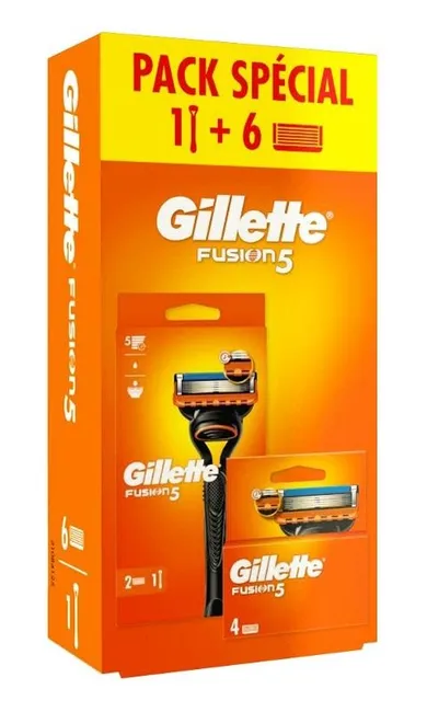 Gillette, Fusion 5, maszynka do golenia dla mężczyzn + 6 wkładów